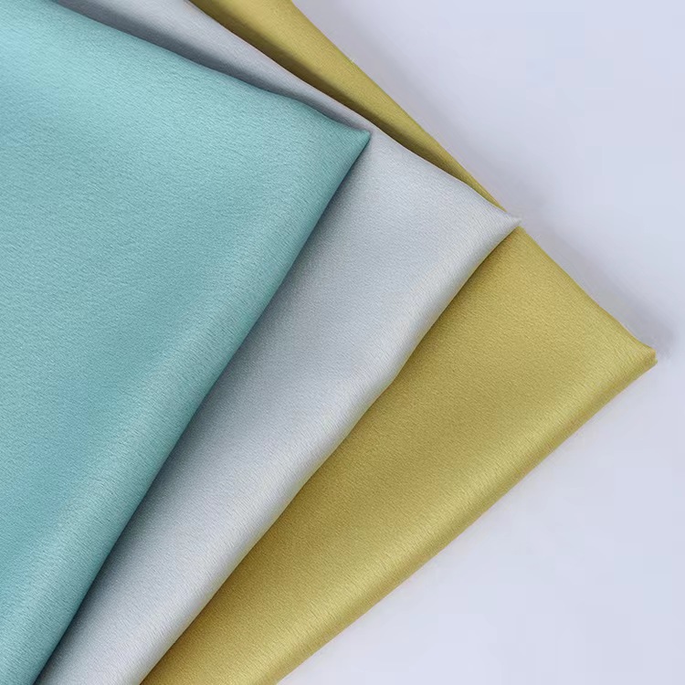 Polyester spandex crepe Satin woven fabric for shirt